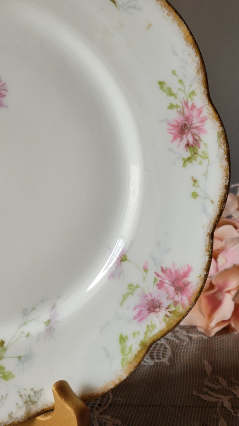 Pair of A. Lanternier Limoges France Porcelain Cup & Saucer