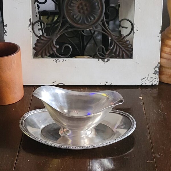Silver Gravy Boat Etsy