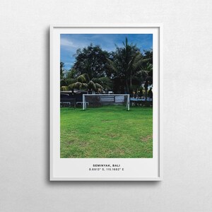Fussball Print Geschenk | Seminyak, Bali | Geschenk für Ihn | Fußball Geschenk
