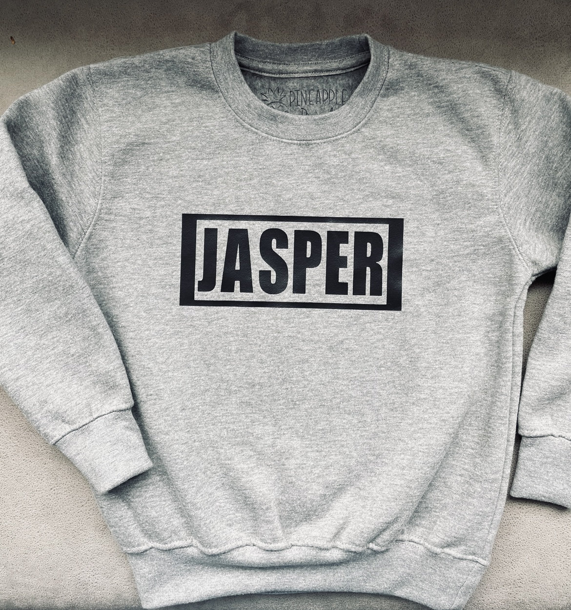 Personalised Baby Kids Jumper Box Name Crew Neck Etsy UK