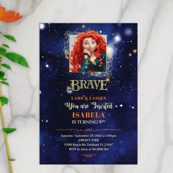 Brave Invitation - Etsy