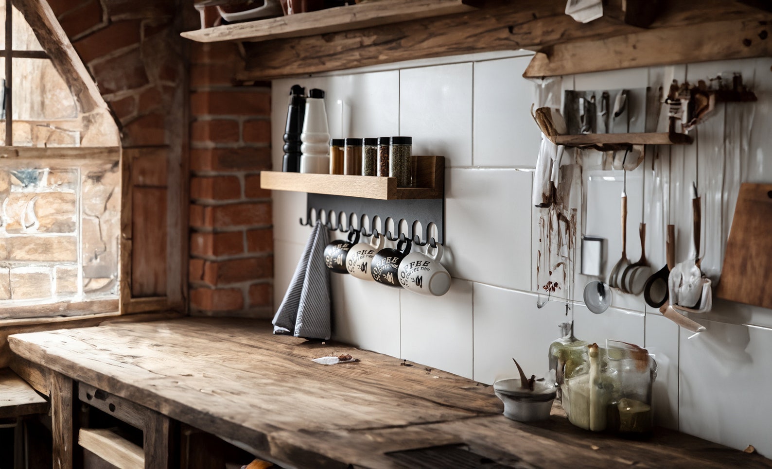 Boho Charm Display Shelf | Oak Wood With Black Hanger | Perfect for ...
