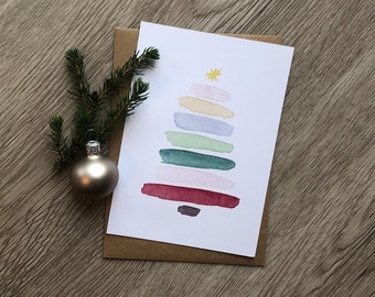 Weihnachtskarte - Tannenbaum - Weihnachtsbaum - Weihnachten - Grußkarte