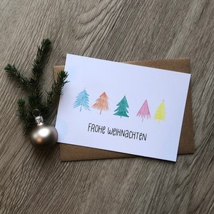 Weihnachtskarte - Tannenbaum - Weihnachtsbaum - Frohe Weihnachten - Grußkarte