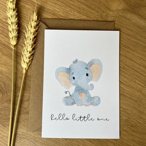 Geburt - Baby - Glückwünsche - Karte - Aquarell - Grußkarte