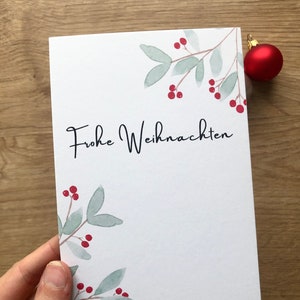 Weihnachtskarte - Mistelzweig - Weihnachten - Grußkarte