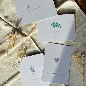 3er Set Umzugskarten - Postkarte - Umzug - Einzug - neue Wohnung - zu Hause - Aquarell