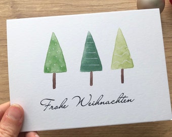 Weihnachtskarte - Tannenbaum - Weihnachtsbaum - Weihnachten - Grußkarte