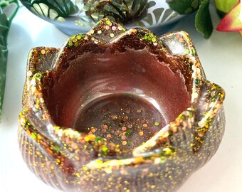 Handmade Resin candle light holder,