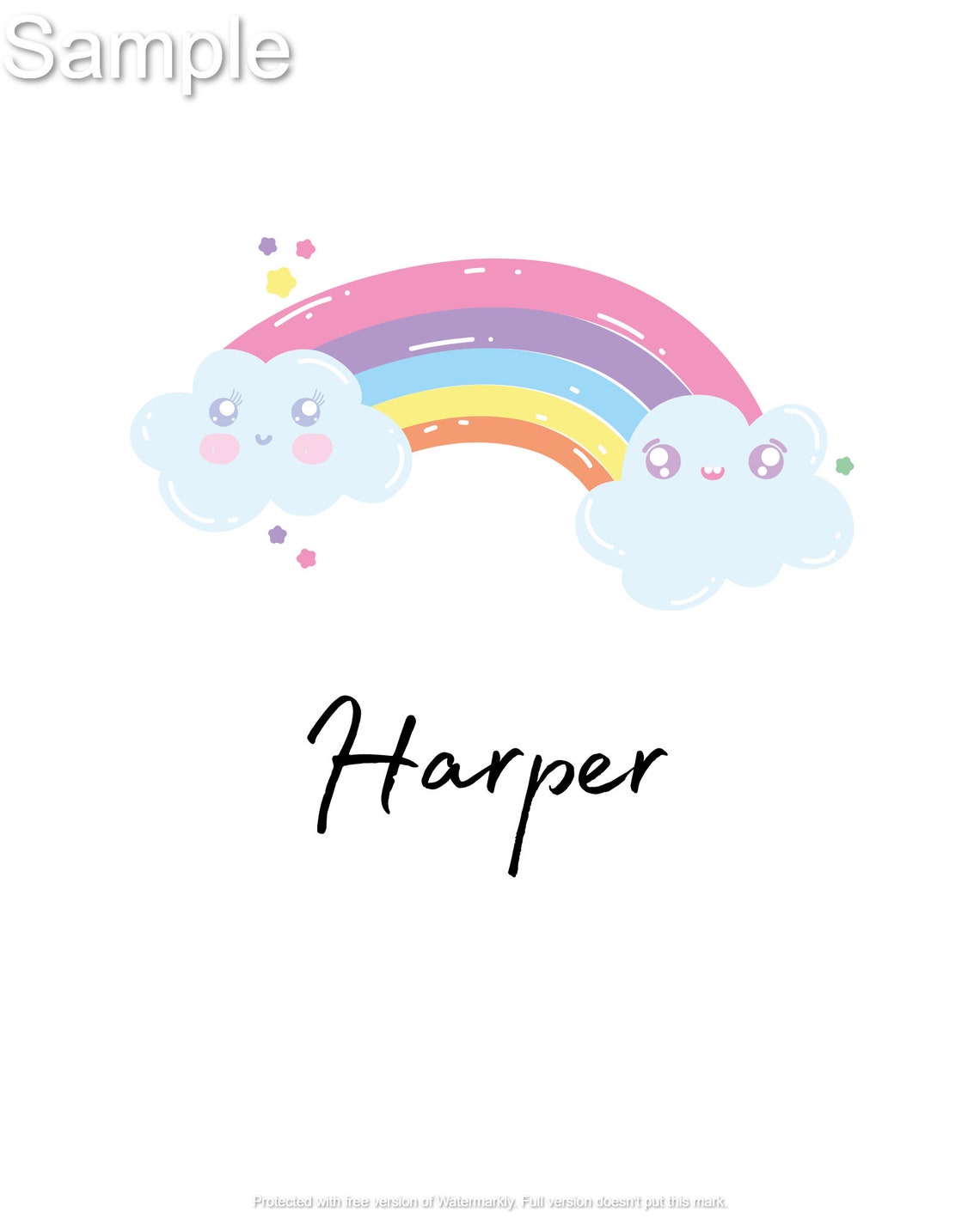 BABY NAME WALLART Harper Name Wall Art Wall Art for Etsy