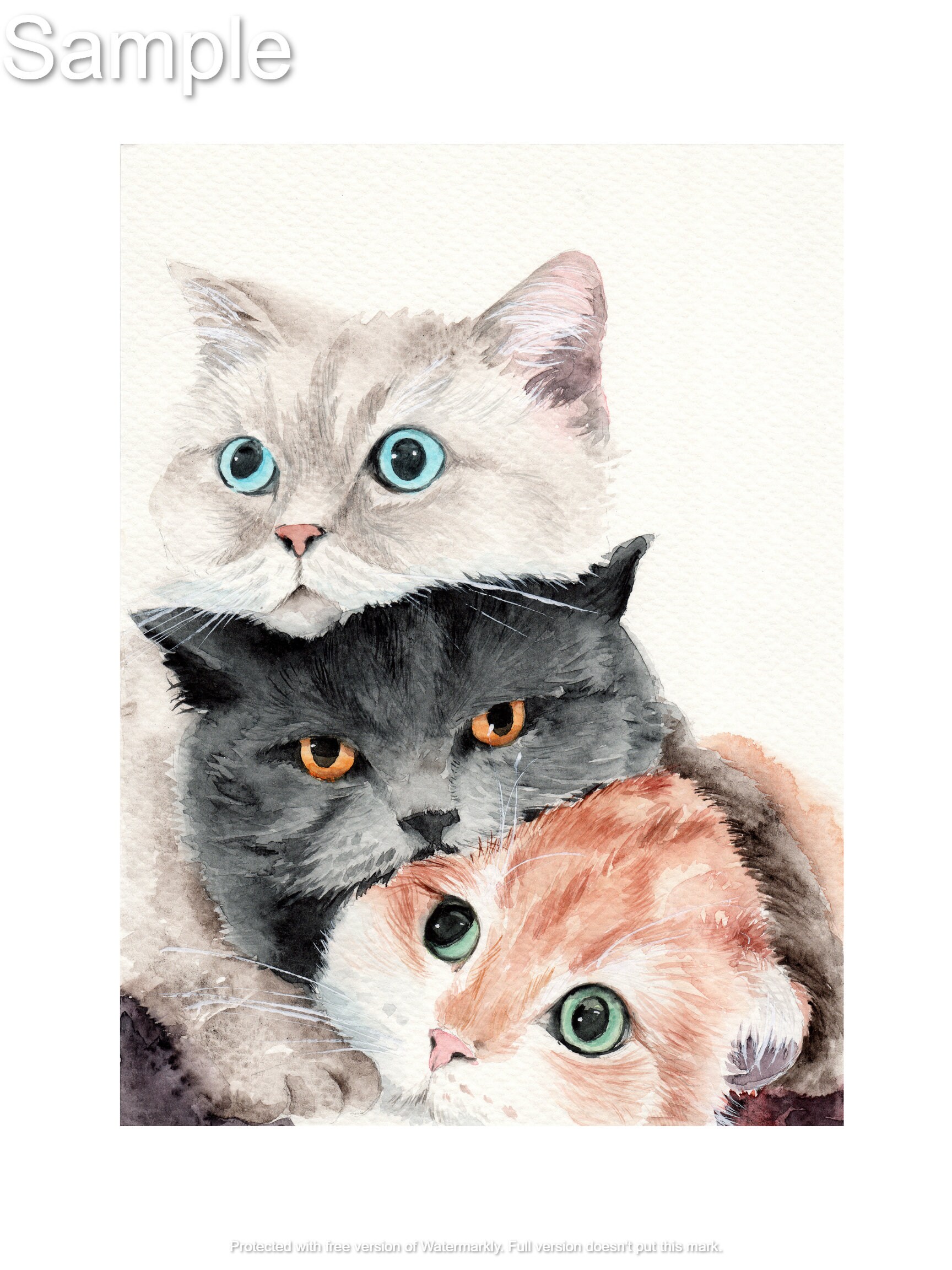 CAT WALL ART, Cat Instant Download, Cat Lovers Art, Cat Wall Decor