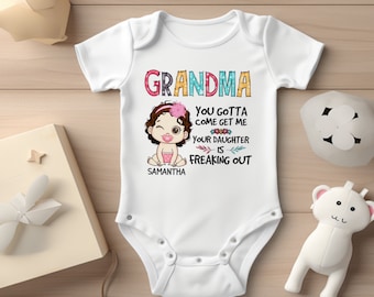 You Gotta Come Get Me-Funny Baby Onesie-Personalized Baby Bodysuit-Matching Outfit For Mom And Baby-Baby Gifts-Personalized Kids Clothing
