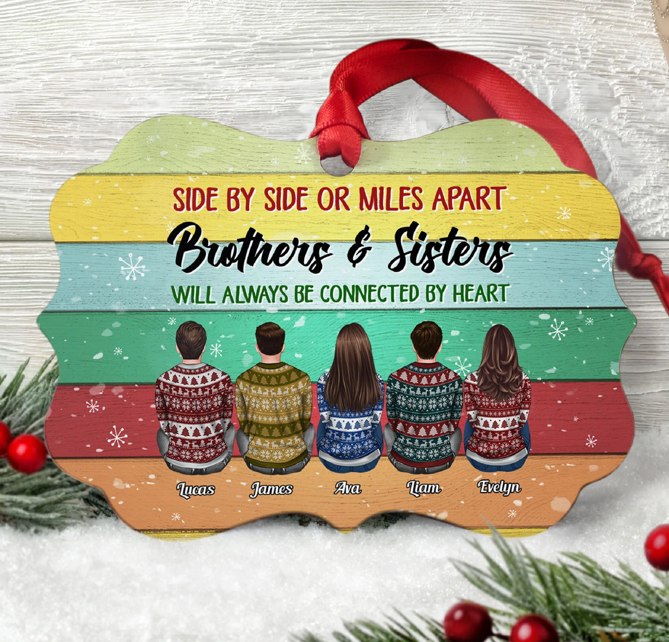 Christmas Wish We Were Neighbors - Gift For Sibling And Bestie