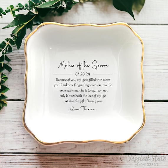 Personalized Mother of the Groom Gift from Bride, Mother In Law Wedding Keepsake, Bridal Shower