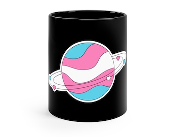 Transgender Planet Pride 11oz Black Mug