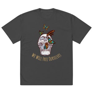 Wir werden uns befreien Übergroßes verblasstes T-Shirt