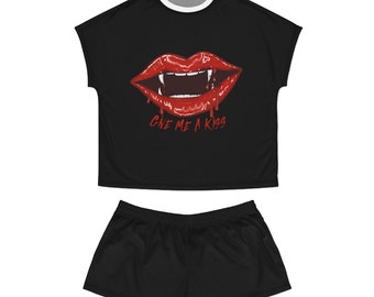 Give Me A Kiss Women's Short Pajama Set