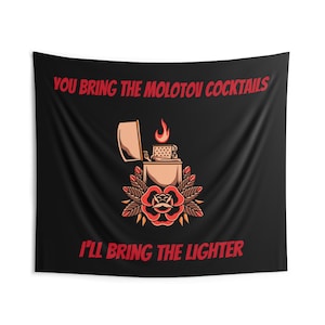 Molotov Cocktails Indoor Wall Tapestries