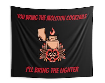 Molotov Cocktails Indoor Wall Tapestries