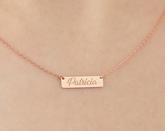 Dainty Name Necklace · Custom Gold Necklace · Gold, Rose Gold, Silver Personalized Necklace · 14K Solid Gold Name Necklace · Gifts for Her