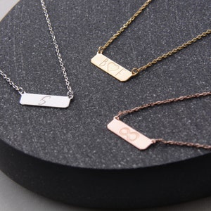 Dainty Name Necklace Custom Gold Necklace Gold, Rose Gold, Silver Personalized Necklace 14K Solid Gold Name Necklace Gifts for Her image 7