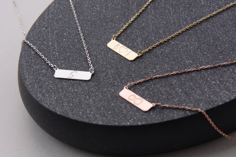 Dainty Name Necklace Custom Gold Necklace Gold, Rose Gold, Silver Personalized Necklace 14K Solid Gold Name Necklace Gifts for Her image 7