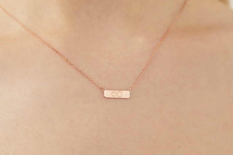 Dainty Name Necklace Custom Gold Necklace Gold, Rose Gold, Silver Personalized Necklace 14K Solid Gold Name Necklace Gifts for Her image 5