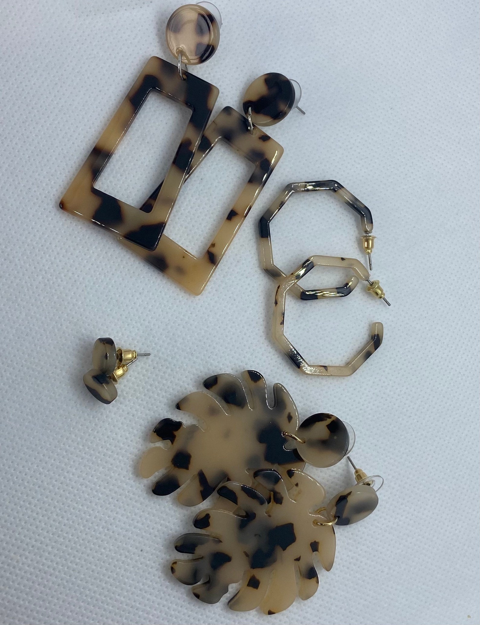 Tortoise Shell Earrings Etsy