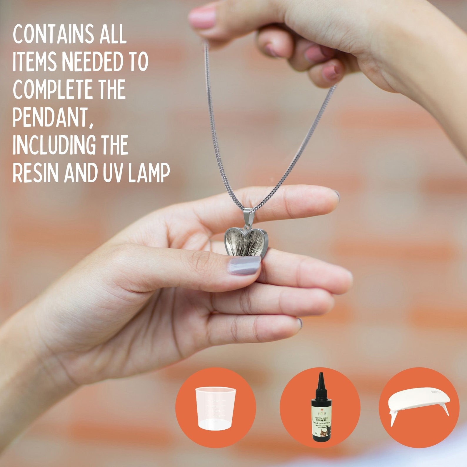 Pet Hair Memorial Jewelry for Pet Lovers Pet Memorial Gift Etsy