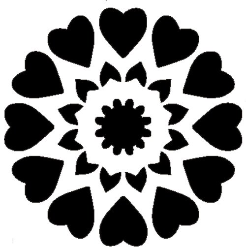 Mandala dotting stencils set of 12 12cm x 12cm reusable stencils for