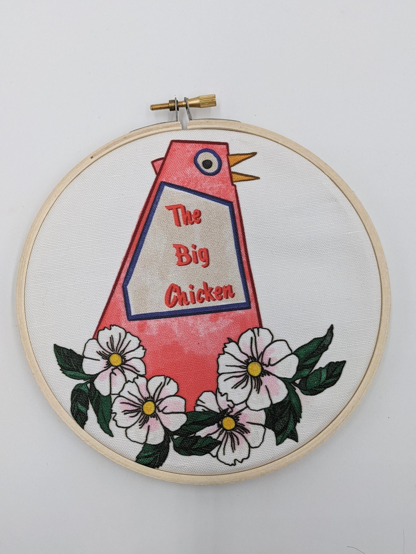 The Big Chicken Marietta Georgia Embroidery Hoop Art | Etsy