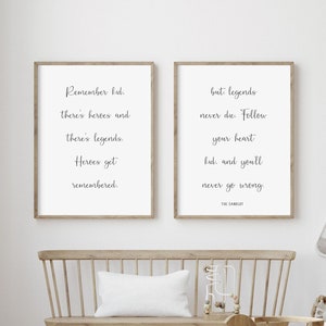 Sandlot Quote. Nursery Quote Print. Boys Room Wall Art. Baseball Sign. Nursery Print Set. Baby Shower Gift. Nursery Decor. Nursery Sign.