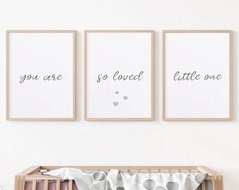 You Are So Love-bord, set van 3 kinderkamerafdrukken