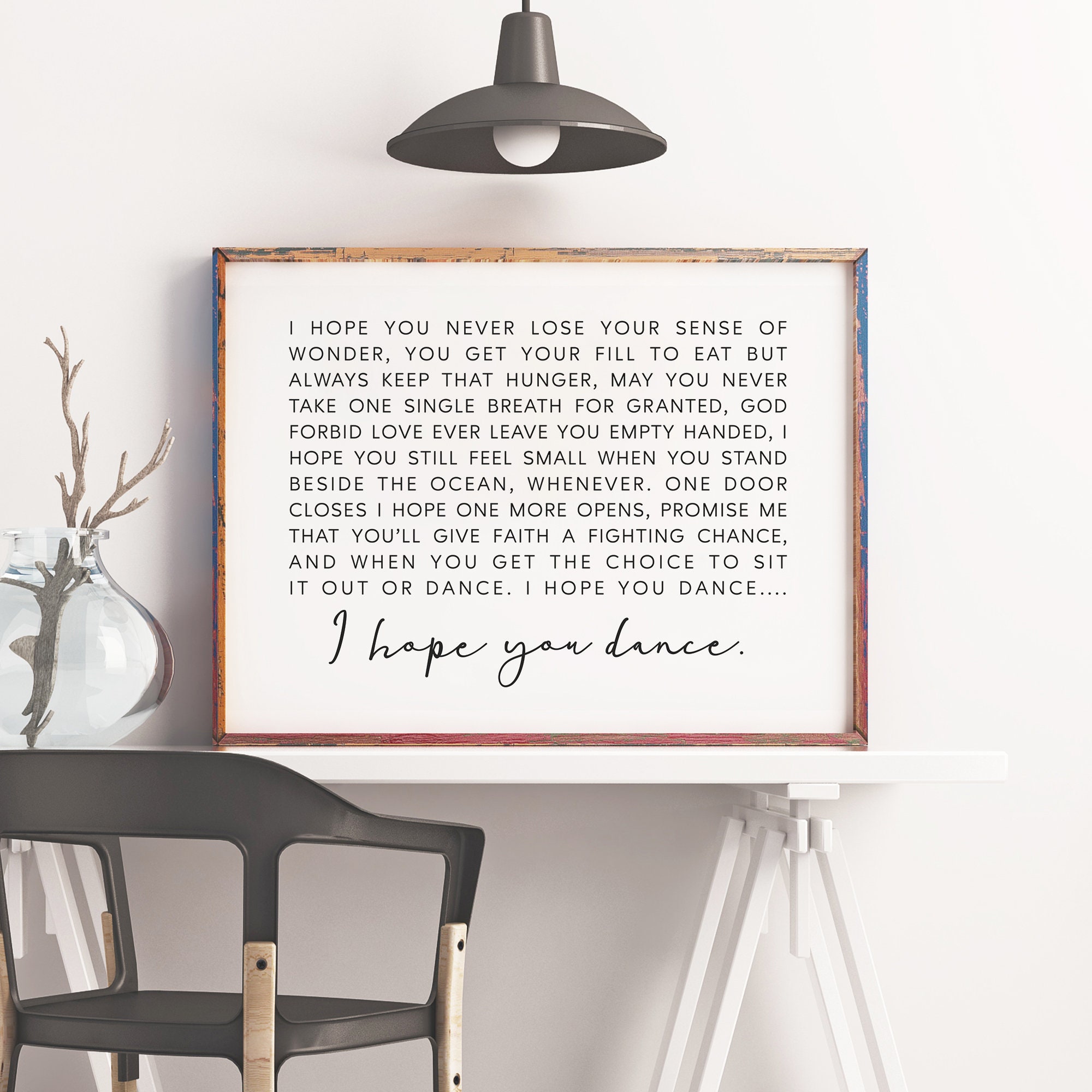 I Hope You Dance Lyrics Printable. Nursery Decor. Song Lyrics | Etsy
