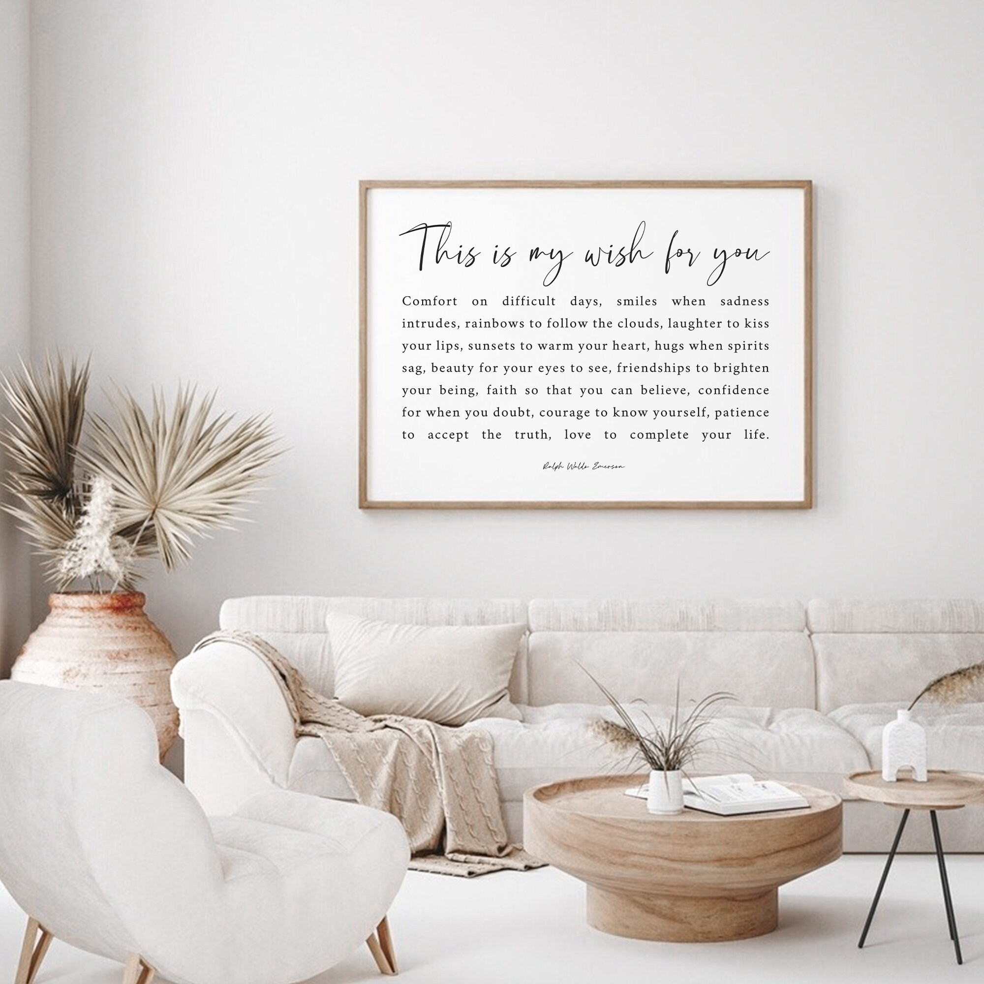 Ralph Waldo Emerson Quote Print | Motivational Literary Wall Art - Etsy