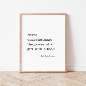 RBG Quote Print, Inspirational Literary Wall Art (Digital Download)