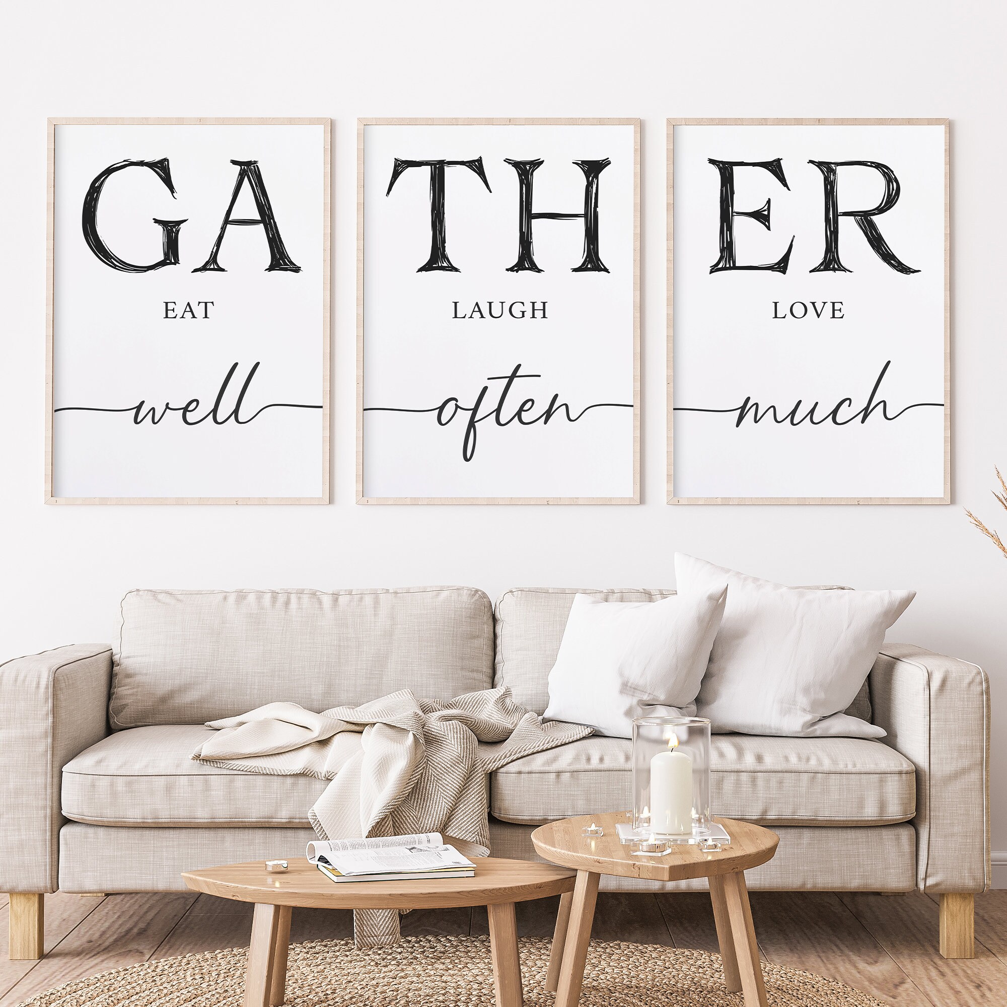 Gather Sign. Kitchen Wall Decor. Gather Sign For Dining Room. | Etsy