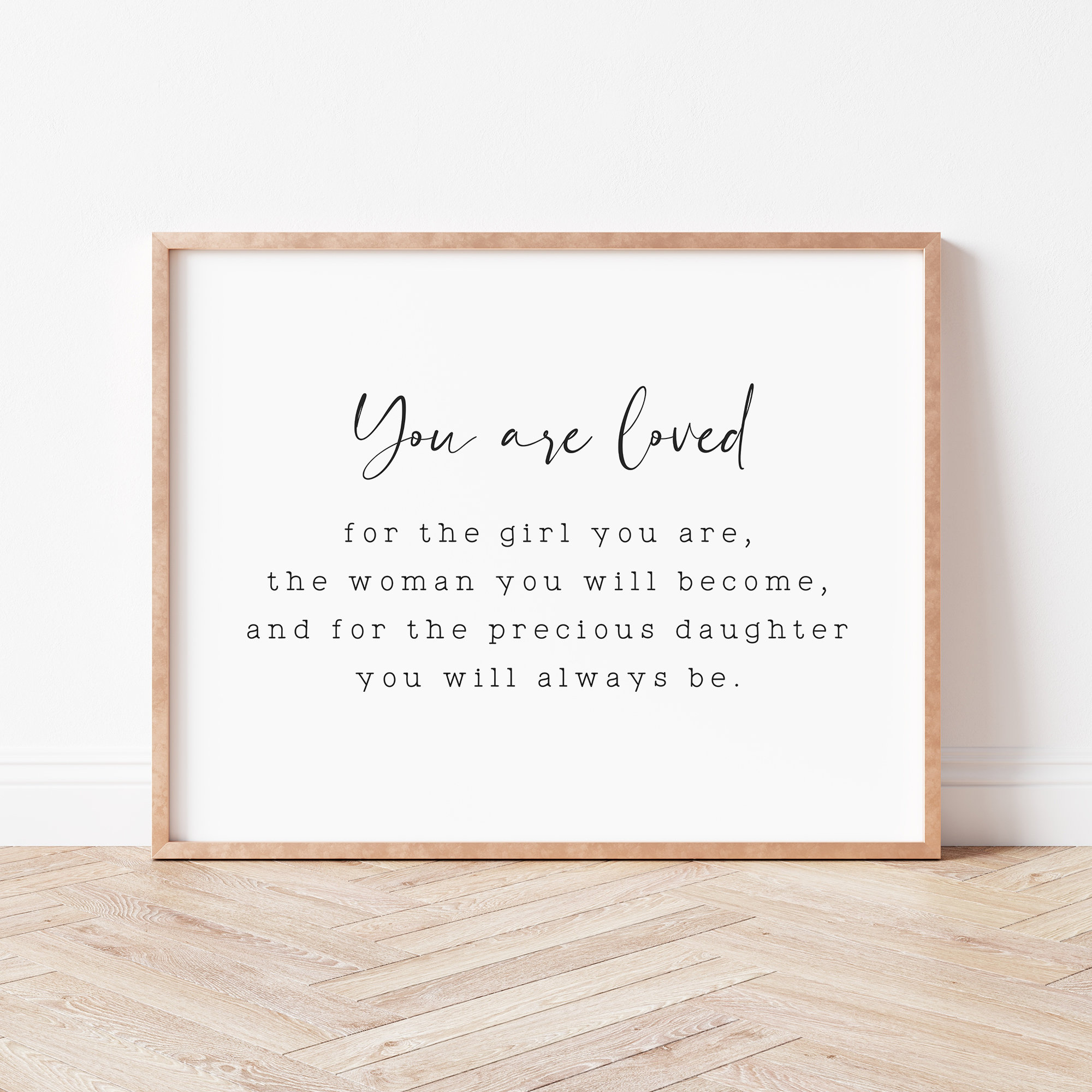 Baby Girl Nursery Quote. You Are Loved Sign. Nursery Quote Etsy