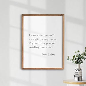 Sarah J. Maas Print. Book Lovers Gifts. Inspirational Wall Art. Throne of Glass. Sarah J. Maas Quote. Bookish Prints. Printable. Wall Art.