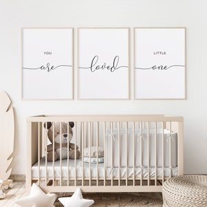 You Are Loved Sign. Nursery Wall Art. Girl Baby Print. Nursery Quote ...