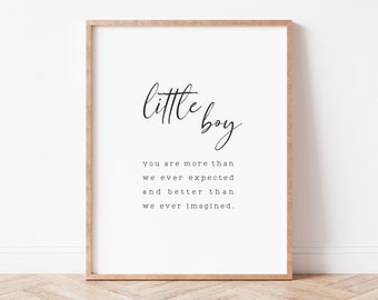 Nursery Quote Print. Baby boy Nursery Print. Little Boy Quote. Baby boy Nursery Sign. Nursery Quotes.  Baby Boy Gift.