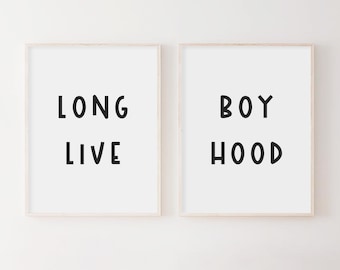 Long Live Boyhood Sign. Nursery Quote Print. Baby Boy Nursery Print. Kid Room Print. Baby boy Nursery Sign. Playroom Decor. Baby Boy Gift.