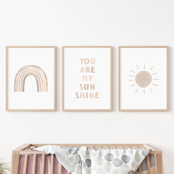 You Are My Sunshine Lyrics - Printable Nursery Watercolor Wall