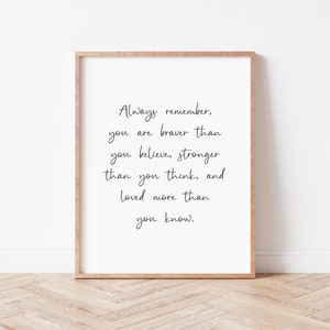 Always Remember Sign. Nursery Quote Print. Baby Shower Gift. Baby Girl Room Decor. Nursery Wall Art. Nursery Quotes. Baby Boy Nursery.