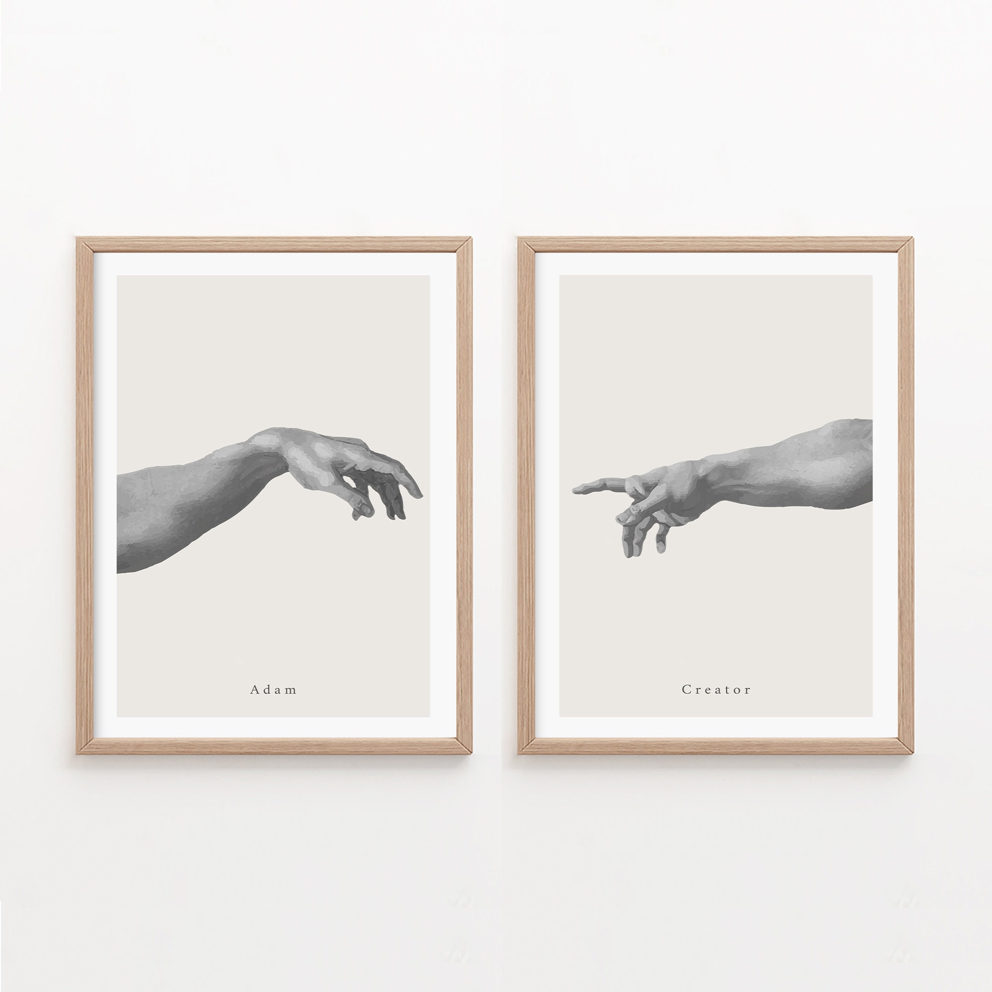Creation of Adam Print | Michelangelo Museum Exhibition Poster - Etsy