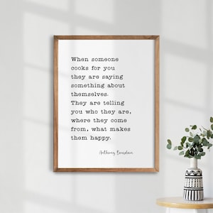 Anthony Bourdain Print. Travel Quote. Motivation Wall Decor. Book Quotes. Inspirational Sign. Quote Wall Art. Minimalist Quote.