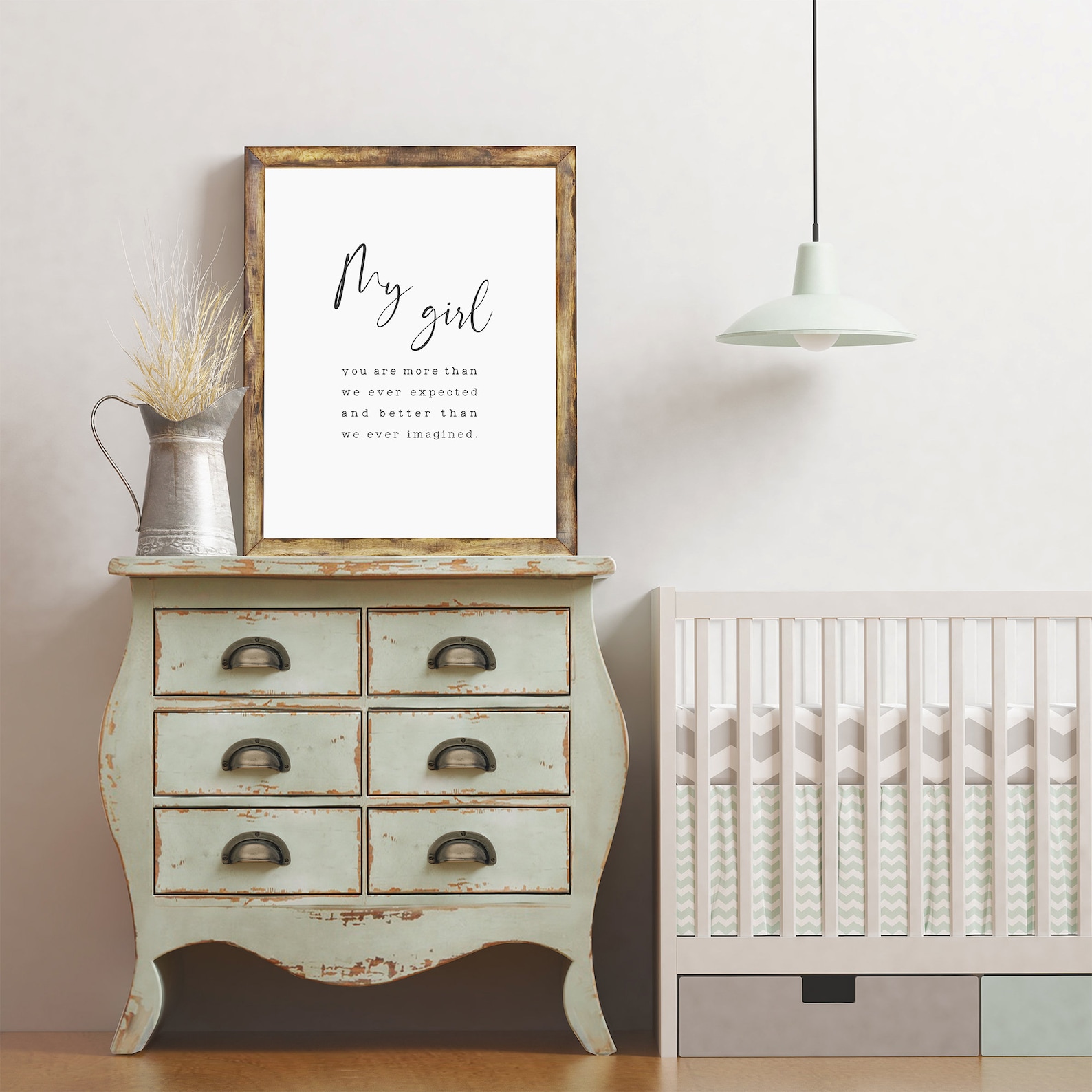 Baby Girl Nursery Decor. Nursery Quote Print. Baby Girl Room Etsy