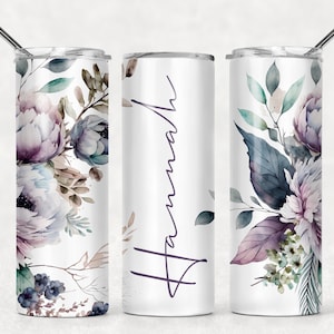 Florales Design, SUBLIMATION TRANSFER, Druckfertige Sublimation Transfer, 50 g, Skinny Tumbler, Not A Digital