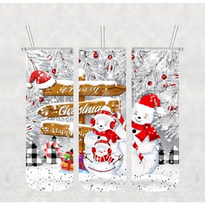NOT A DIGITAL// Christmas// Sublimation Transfer// Ready To Press// 20 oz Skinny Tumbler Transfer