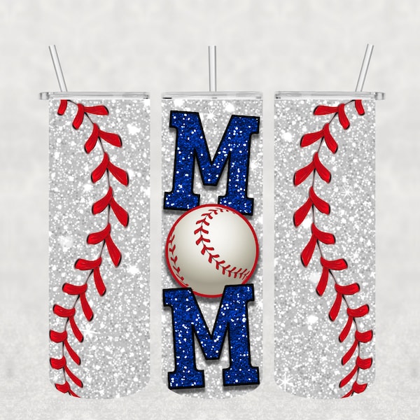 PAS UN NUMÉRIQUE // Baseball Mom // Transfert de sublimation // Prêt à presser // Transfert de gobelet maigre de 20 oz